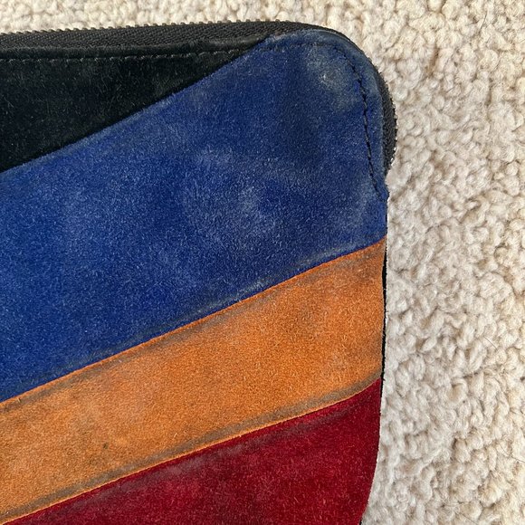 Patricia Nash *Cassini* Wristlet, Colorblock Suede, Gently Used - Picture 4 of 11